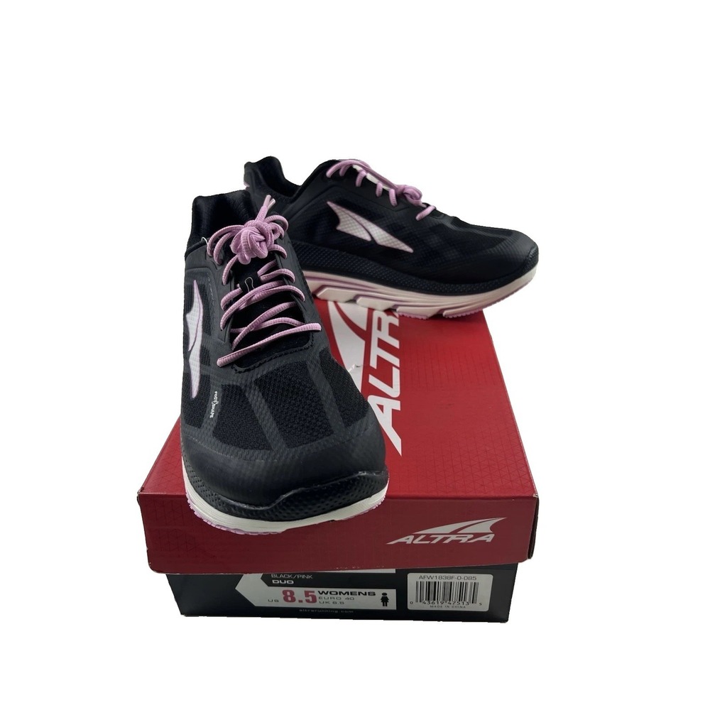 Altra DUO Shoes Women's 8.5 Foot Shape Running Black Lavender
